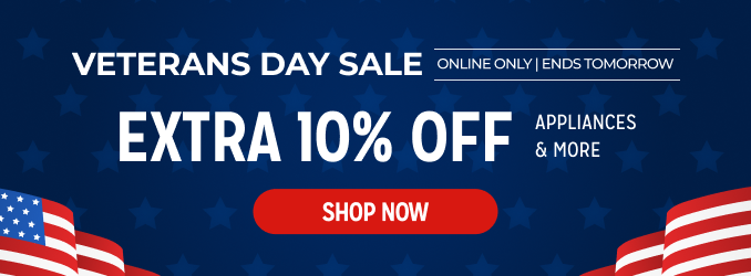 veterans day sale - extra 10% off appliances & more